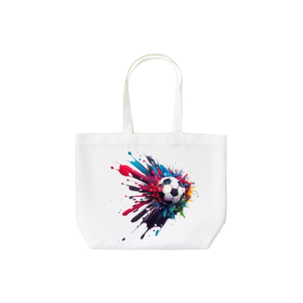 Reusable Soccer Tote (White)